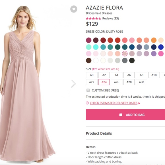azazie flora dress